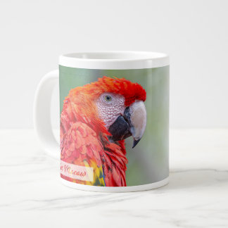 Scharlachroter Ara Psalm 91:4 KJV Jumbo-Tasse