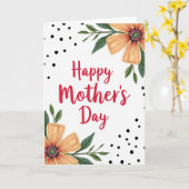 Scharlachroter Buchstabe Muttertagskarte Karte (Gelbe Blume)
