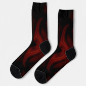 Scharlachroter Fledermaus Socken (Linkes Detail)