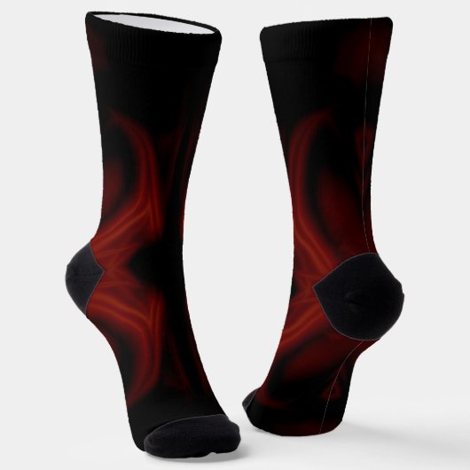 Scharlachroter Fledermaus Socken (Gewinkelt)