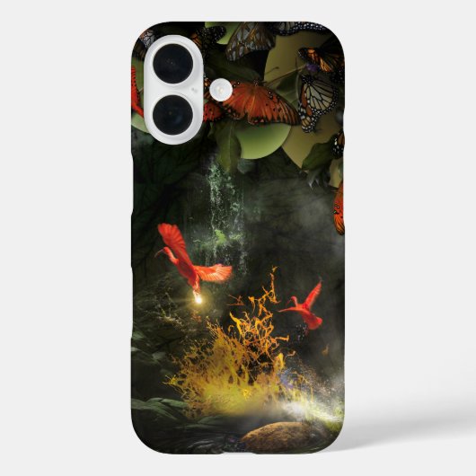 Scharlachroter Ibis-Vögel STEHLEN DAS LICHT Case-Mate iPhone Hülle (Rückseite)