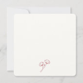 Scharlachroter Mohn Save-the-Date-Karte Save The Date (Rückseite)