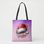 Scharlachroter Santa-Hut-Glanz  Tasche (Vorderseite)