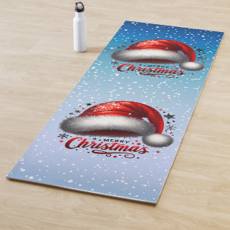 Scharlachroter Santa-Hut-Glanz Yogamatte