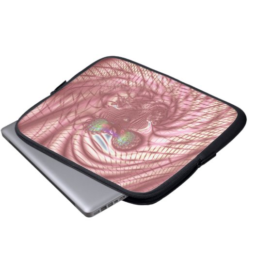 Scharlachroter Vogel Laptopschutzhülle (Vorne Knopf)