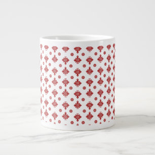 Scharlachrotes Kreuz in Harmonie Jumbo-Tasse