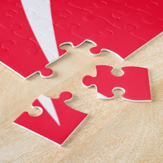 Scharlachrotes Laufen Puzzle (Seite)