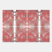 Scharlachrotes Sediment Geschenkpapier Set (Vorderseite 3)