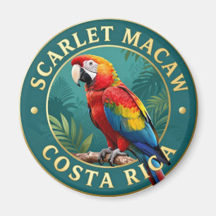 🦜 Scharlachsittich Costa Rica Vogel Magnet