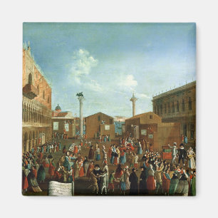 Scharlatane im Piazzetta San Marco, Venedig Magnet