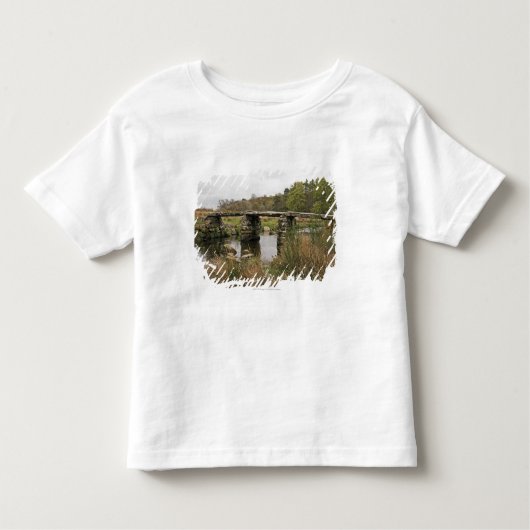 Scharnierventil-Brücke in Dartmoor Nationalpark Kleinkind T-shirt (Vorderseite)