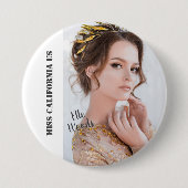 Schärpe Button Pin - Foto heller Hintergrund (Vorderseite)