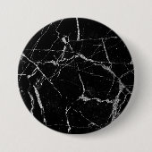 Scharze silberne Marmoroptik Button (Vorderseite)