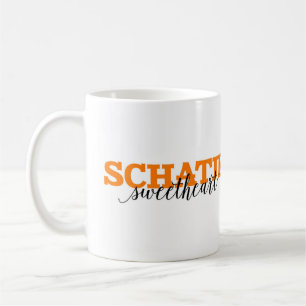 Schatje/Schatz-niederländisches Wort-Vokabular Kaffeetasse