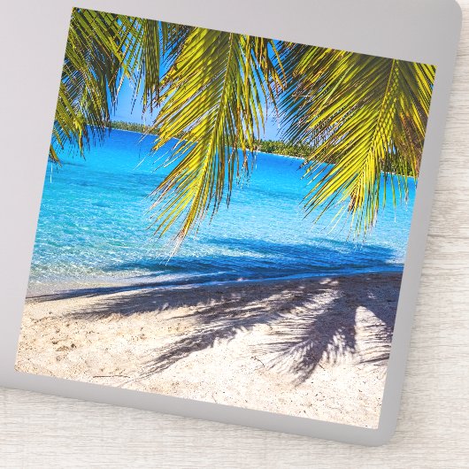 Schatten am Strand Aufkleber (Detail)