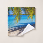 Schatten am Strand Badhandtuch Set (Waschlappen)