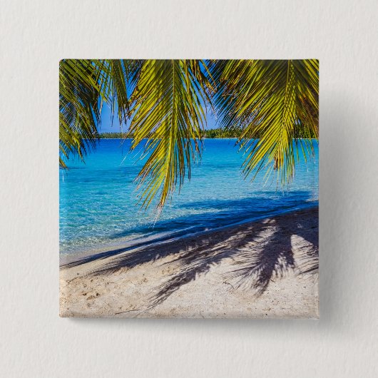 Schatten am Strand Button (Vorderseite)