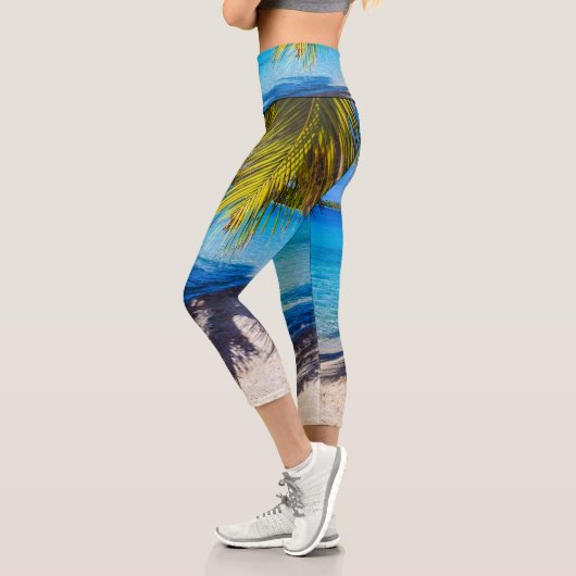 Schatten am Strand Capri Leggings (Links)