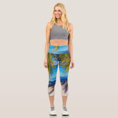 Schatten am Strand Capri Leggings (Vorderseite)
