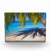 Schatten am Strand Fotoblock (Vorderseite)