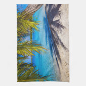 Schatten am Strand Geschirrtuch (Vertikal)