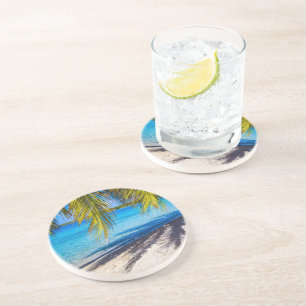 Schatten am Strand Getränkeuntersetzer