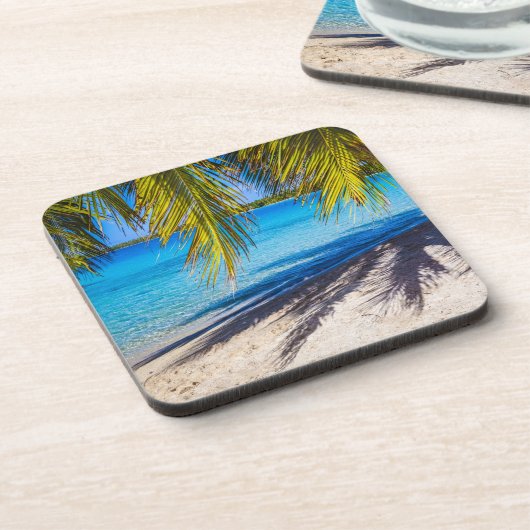 Schatten am Strand Getränkeuntersetzer (Linke Seite)