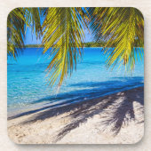 Schatten am Strand Getränkeuntersetzer (Vorderseite)