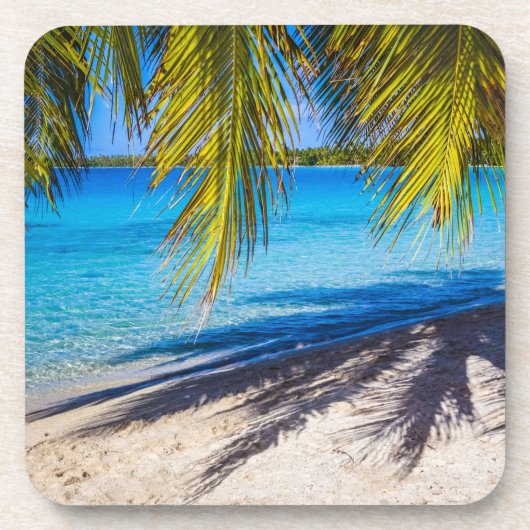 Schatten am Strand Getränkeuntersetzer (Vorderseite)