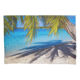 Schatten am Strand Kissenbezug