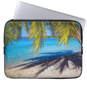 Schatten am Strand Laptopschutzhülle (Vorderseite)