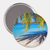 Schatten am Strand Magnet (Vorderseite/Rückseite)
