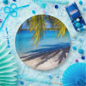 Schatten am Strand Pappteller (Party)