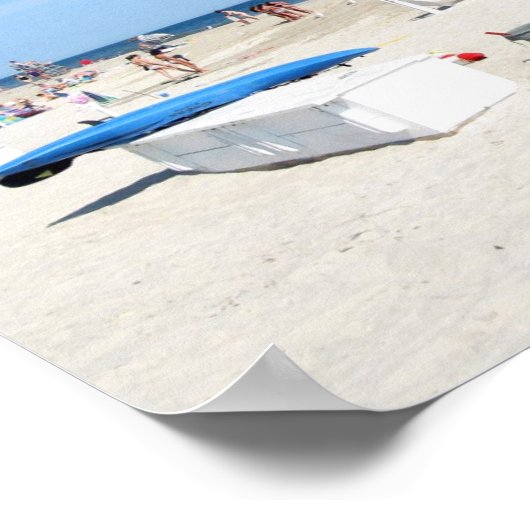 Schatten am Strand Poster (Ecke)