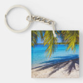 Schatten am Strand Schlüsselanhänger (Vorderseite)