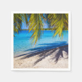 Schatten am Strand Serviette (Vorderseite)