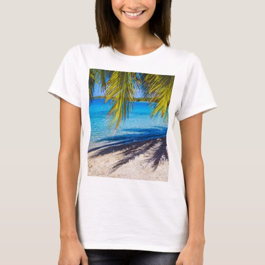 Schatten am Strand T-Shirt (Vorderseite)
