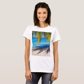 Schatten am Strand T-Shirt (Vorne ganz)
