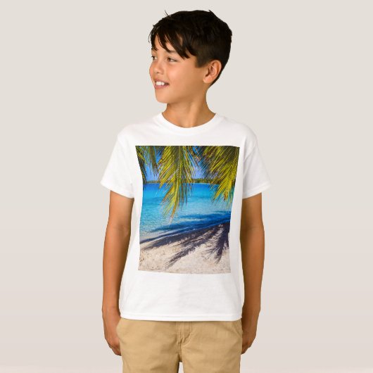 Schatten am Strand T-Shirt (Vorne ganz)