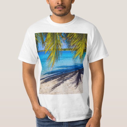 Schatten am Strand T-Shirt (Vorderseite)