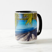 Schatten am Strand Tasse (VorderseiteRechts)