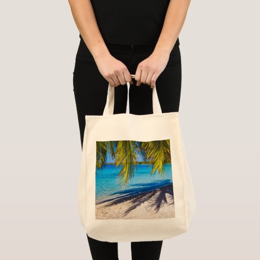 Schatten am Strand Tragetasche (Vorderseite (Produkt))