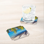 Schatten am Strand Untersetzer (Vor Ort)