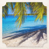 Schatten am Strand Untersetzer (Vorderseite)