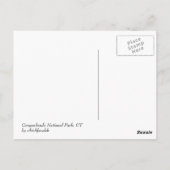 Schatten auf dem Felsen Postkarte (Rückseite)