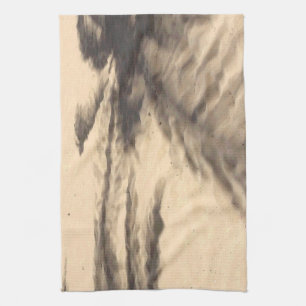 Schatten auf dem Sand Geschirrtuch