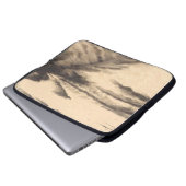 Schatten auf dem Sand Laptopschutzhülle (Vorne Knopf)