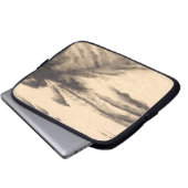 Schatten auf dem Sand Laptopschutzhülle (Vorne Knopf)