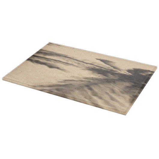 Schatten auf dem Sand Schneidebrett (Ecke)