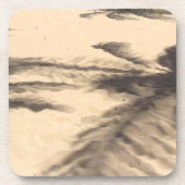 Schatten auf dem Sand Untersetzer (Vorderseite)